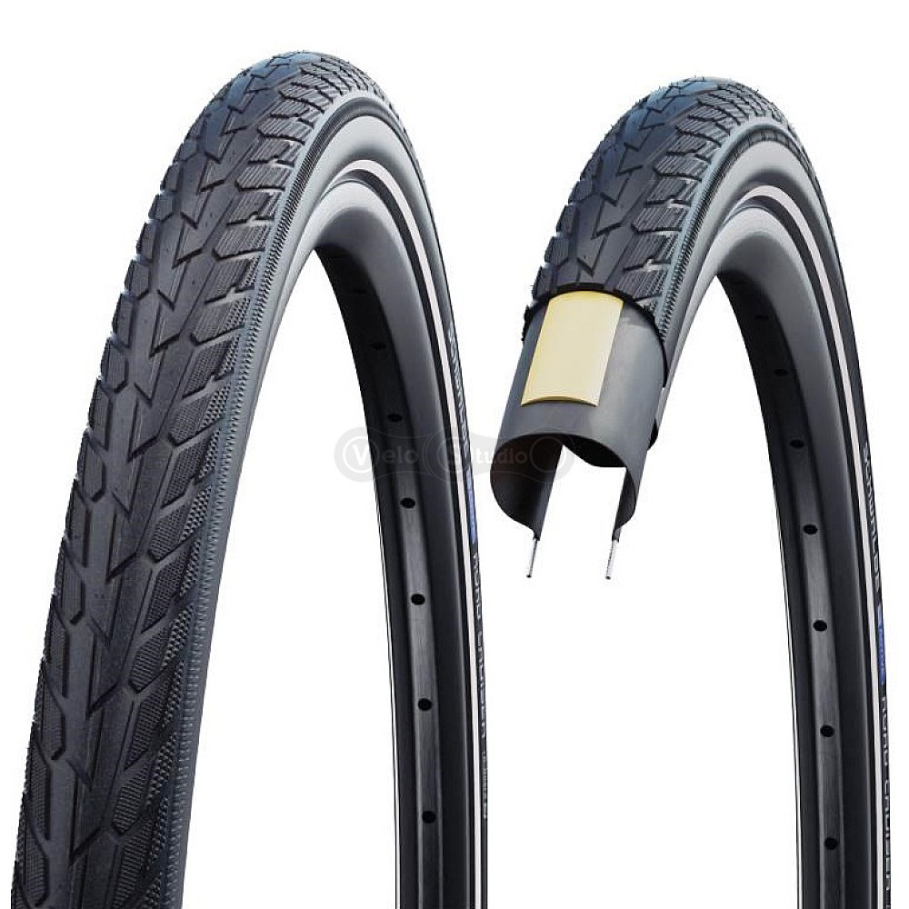 Покришка 28x1.75 (47-622) Schwalbe ROAD CRUISER K-Guard B/B+RT HS484 GREEN, 50EPI