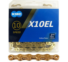 Цепь KMC X10EL Ti-N Gold 10 скоростей 114 звеньев + замок