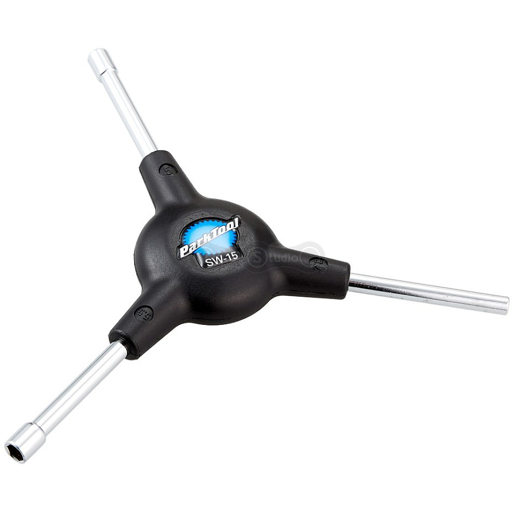 Ключ для спиц Park Tool SW-15 трехсторонний торцевой: 3,2/5/5,5 мм