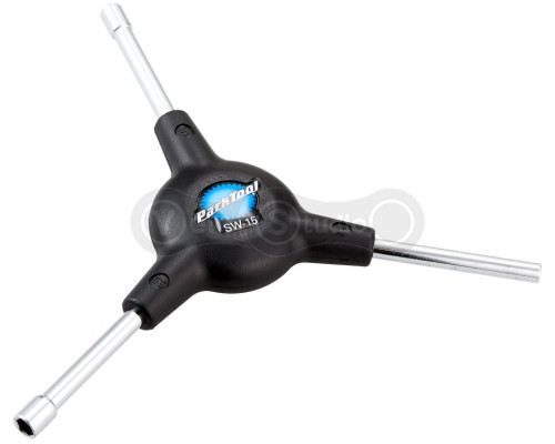 Ключ для спиц Park Tool SW-15 трехсторонний торцевой: 3,2/5/5,5 мм