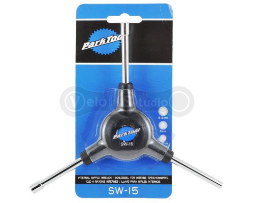 Ключ для спиц Park Tool SW-15 трехсторонний торцевой: 3,2/5/5,5 мм