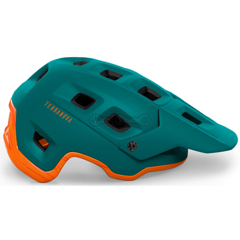 Вело шолом MET Terranova Alpine Green Orange M (56-58 см)