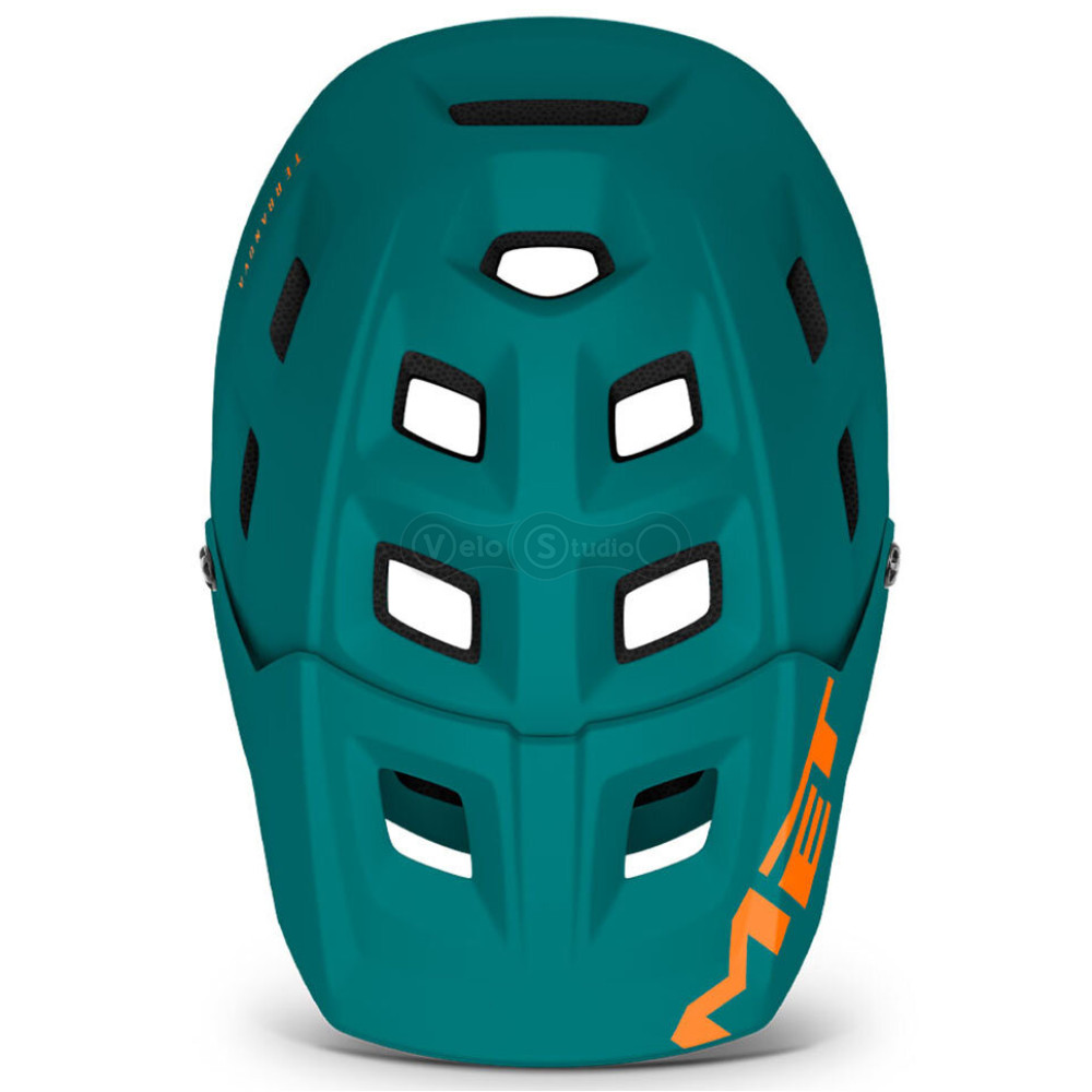 Вело шолом MET Terranova Alpine Green Orange M (56-58 см)