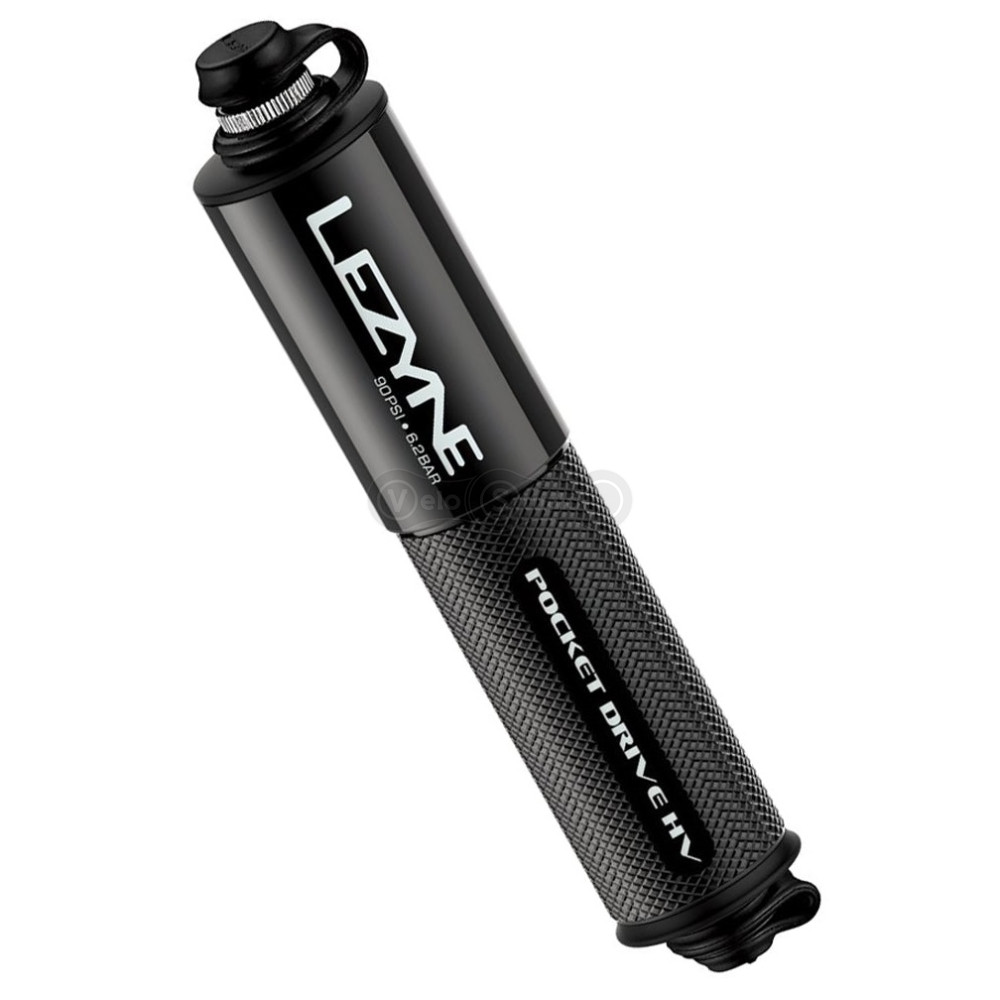 Ручной насос Lezyne Pocket Drive HV 90 psi чёрный