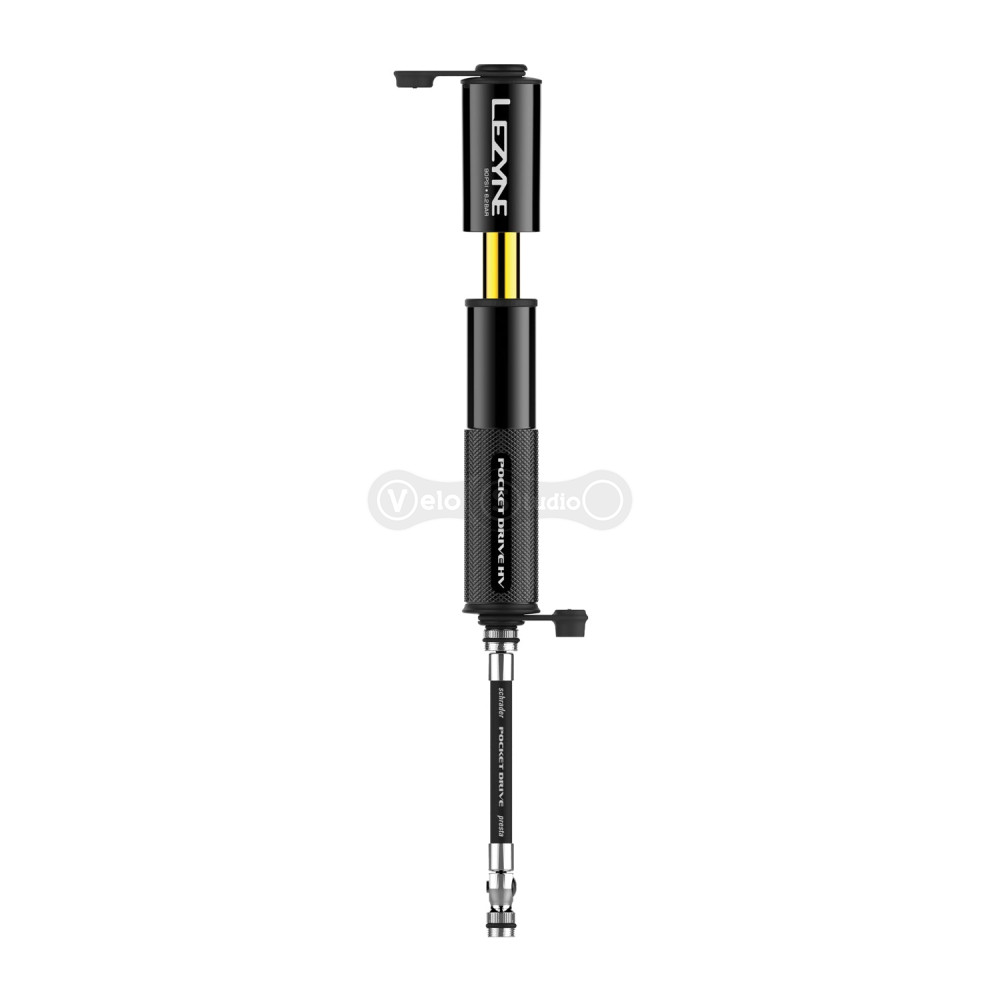 Ручной насос Lezyne Pocket Drive HV 90 psi чёрный