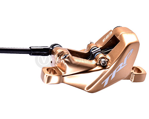 Тормоз гидравлический TRP DHR EVO M846 J-Kit Gold 4 поршня задний