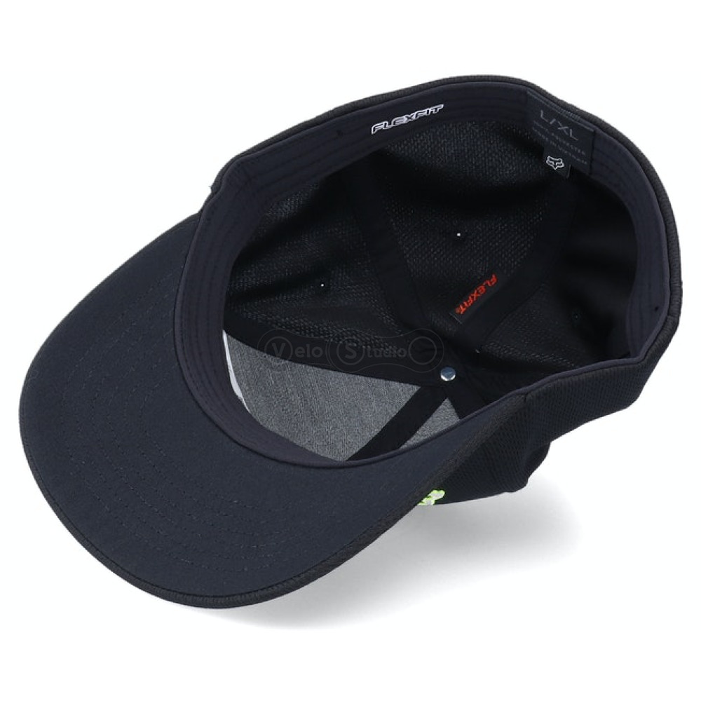 Кепка FOX Apex Flexfit Hat Black/Yellow S/M