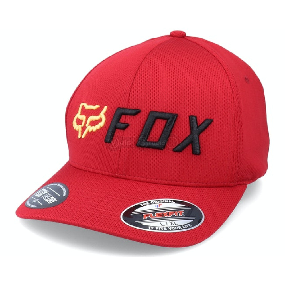 Кепка FOX Apex Flexfit Hat Red/Black S/M