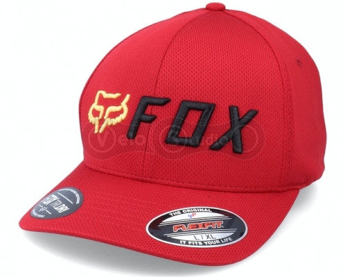 Кепка FOX Apex Flexfit Hat Red/Black S/M