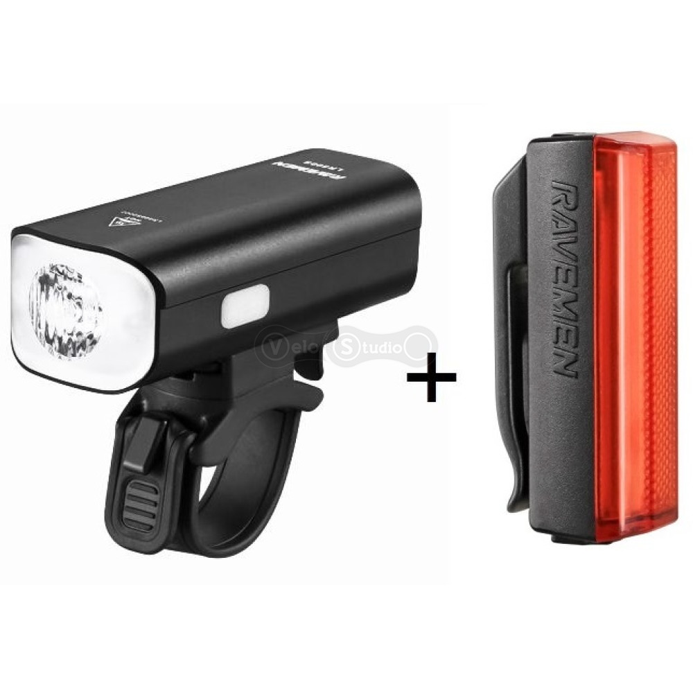 Комплект світла Ravemen LS-CT02: LR500S + TR20 (500 lm + 20 lm)