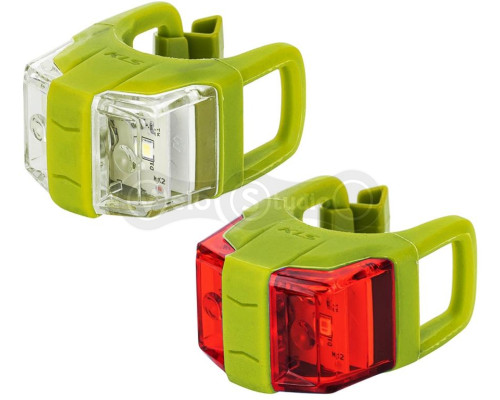 Набор мигалок KLS Twins II зелёный