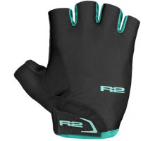 Вело перчатки R2 Riley чёрные с мятным размер XS