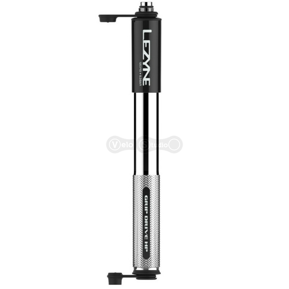 Ручной насос Lezyne Grip Drive HP-120 psi M-231 мм серебристый
