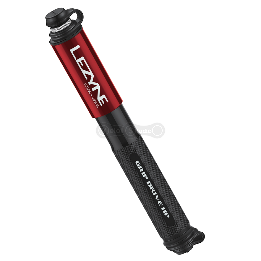 Ручной насос Lezyne Grip Drive HP-120 psi S-186 мм красный