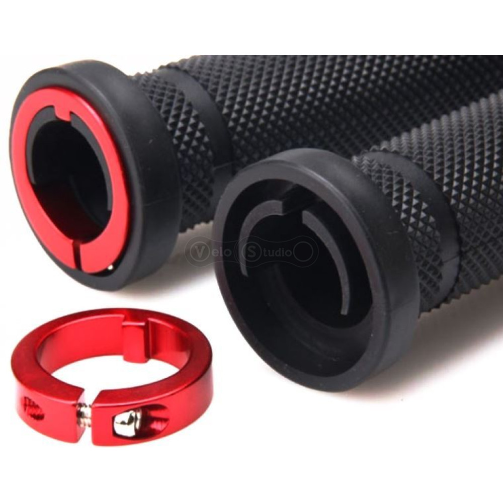 Грипсы FireEye Stripper No.2 140 мм с красными замками