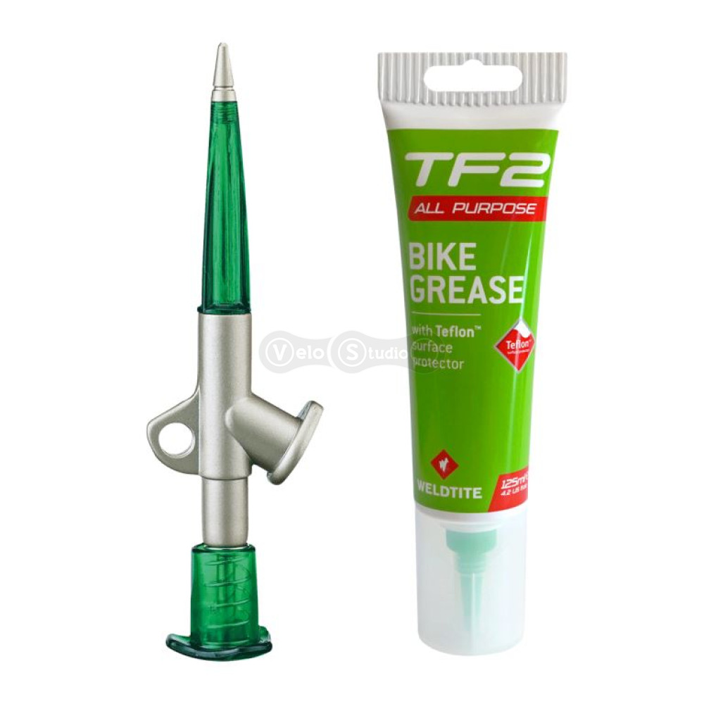 Набор Weldtite 06009 пистолет + смазка консистентная Bike Grease with Teflon™, 125мл