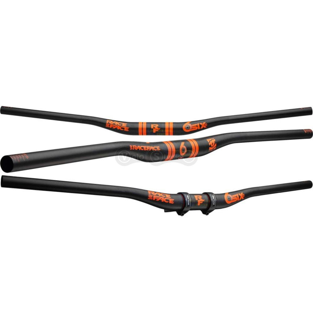 Руль Race Face SIXC 35 Carbon 820 мм подъём 20 мм оранжевый