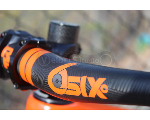 Руль Race Face SIXC 35 Carbon 820 мм подъём 20 мм оранжевый