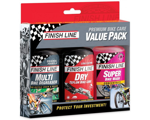 Набор Finish Line Premium Bike Care Value Pack - Dry