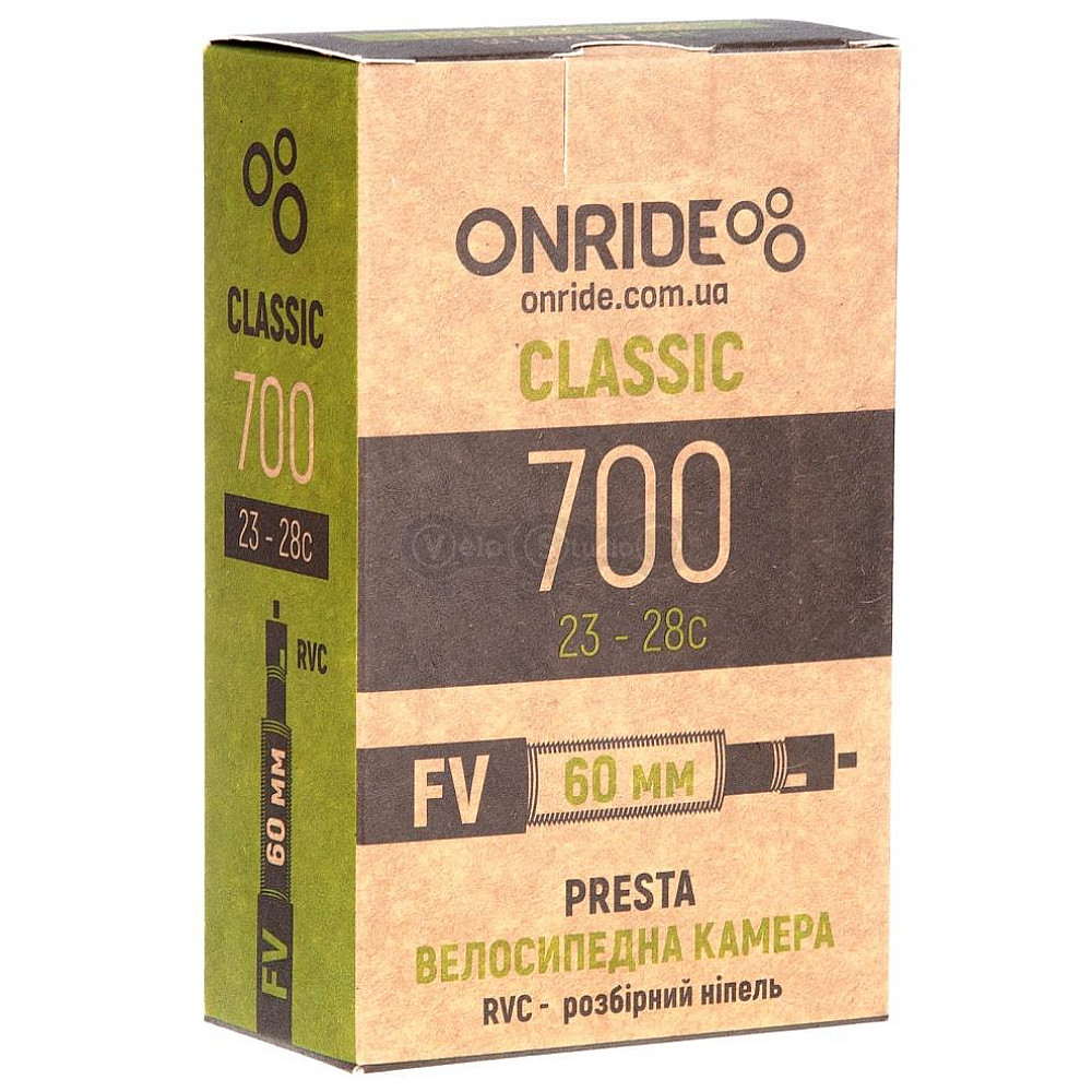 Камера ONRIDE Classic 700 x 23-28c FV 60 мм RVC