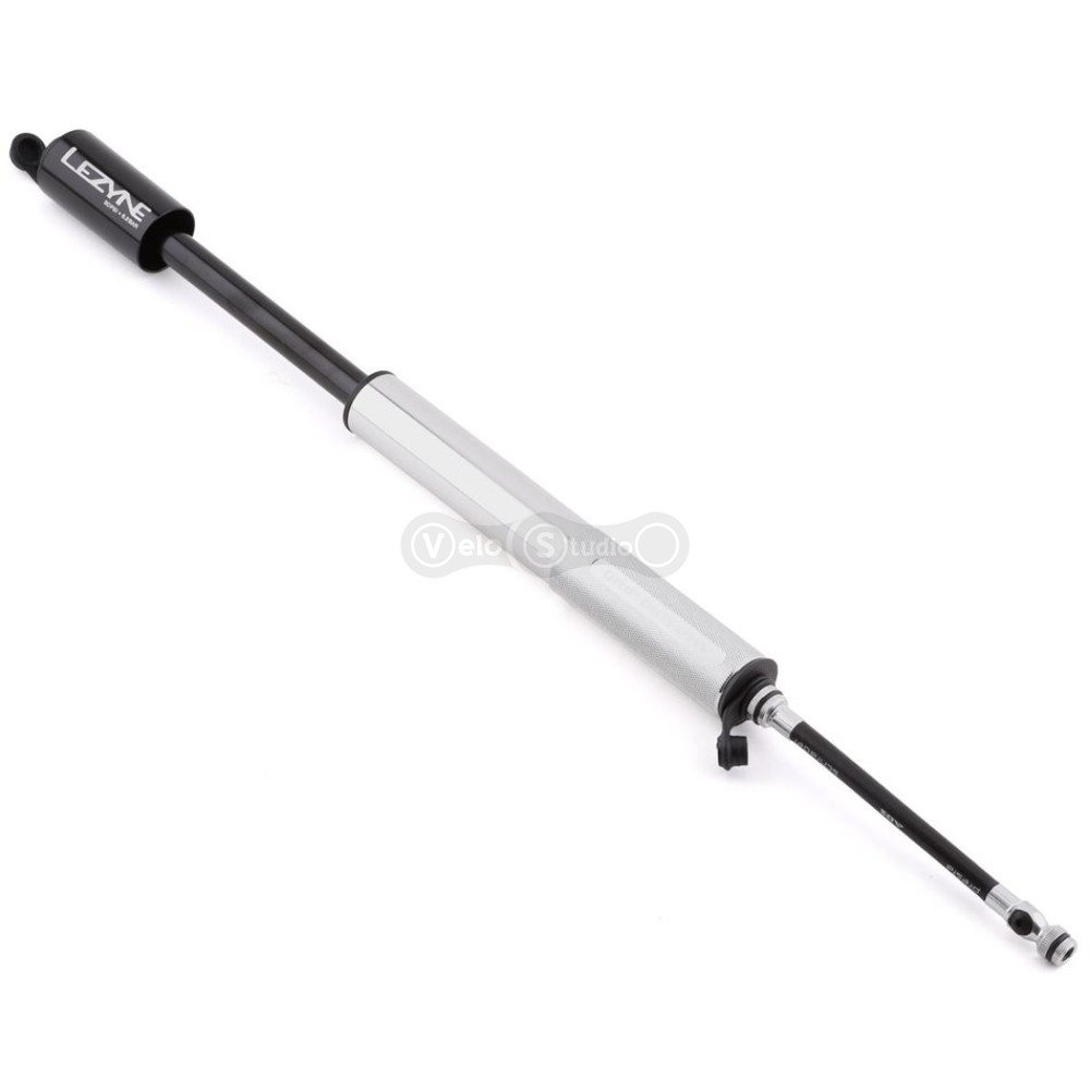 Ручний насос Lezyne Grip Drive HV-M 90 psi сріблястий