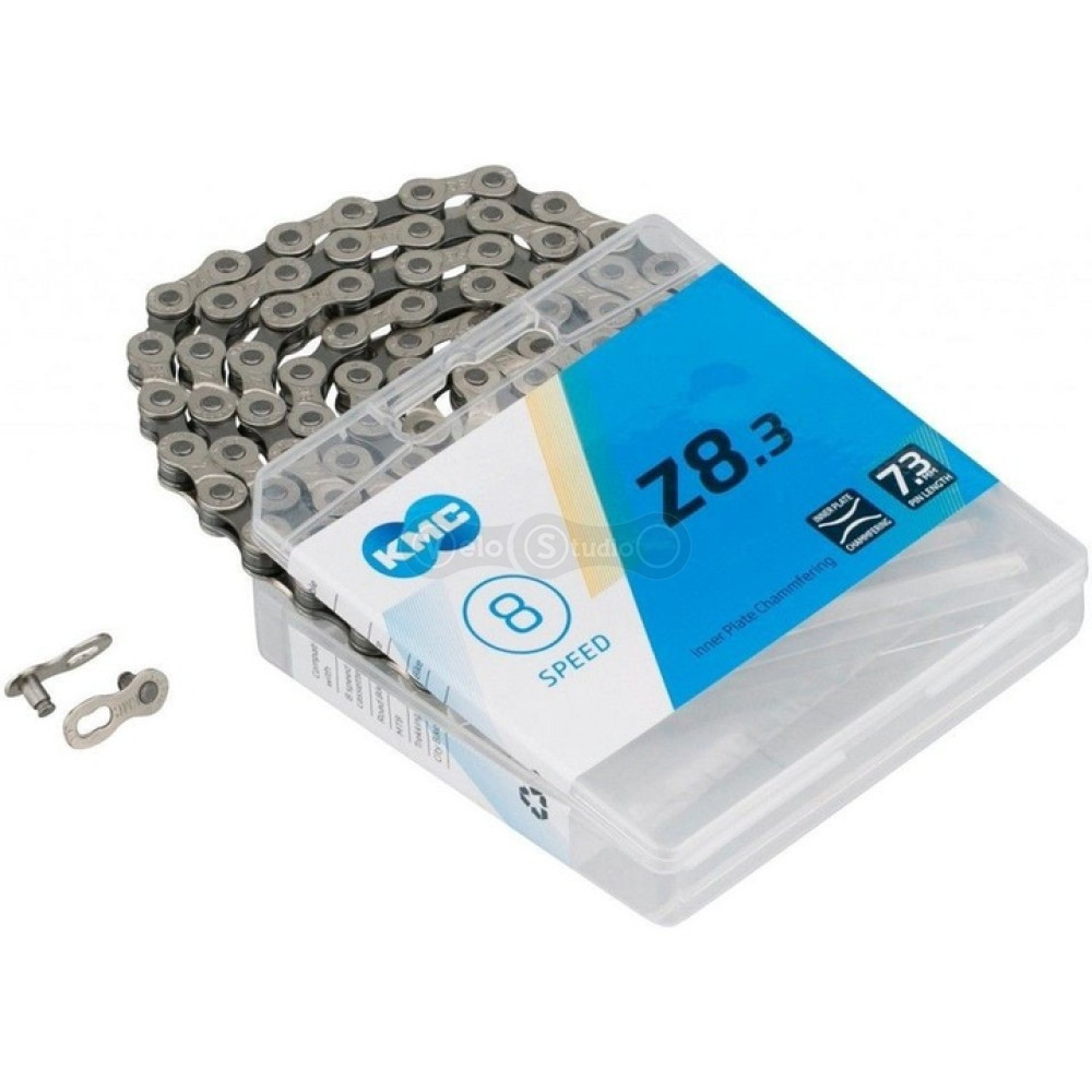 Ланцюг KMC Z8.3 Silver/Grey 7- 8 швидкостей 114 ланок + замок