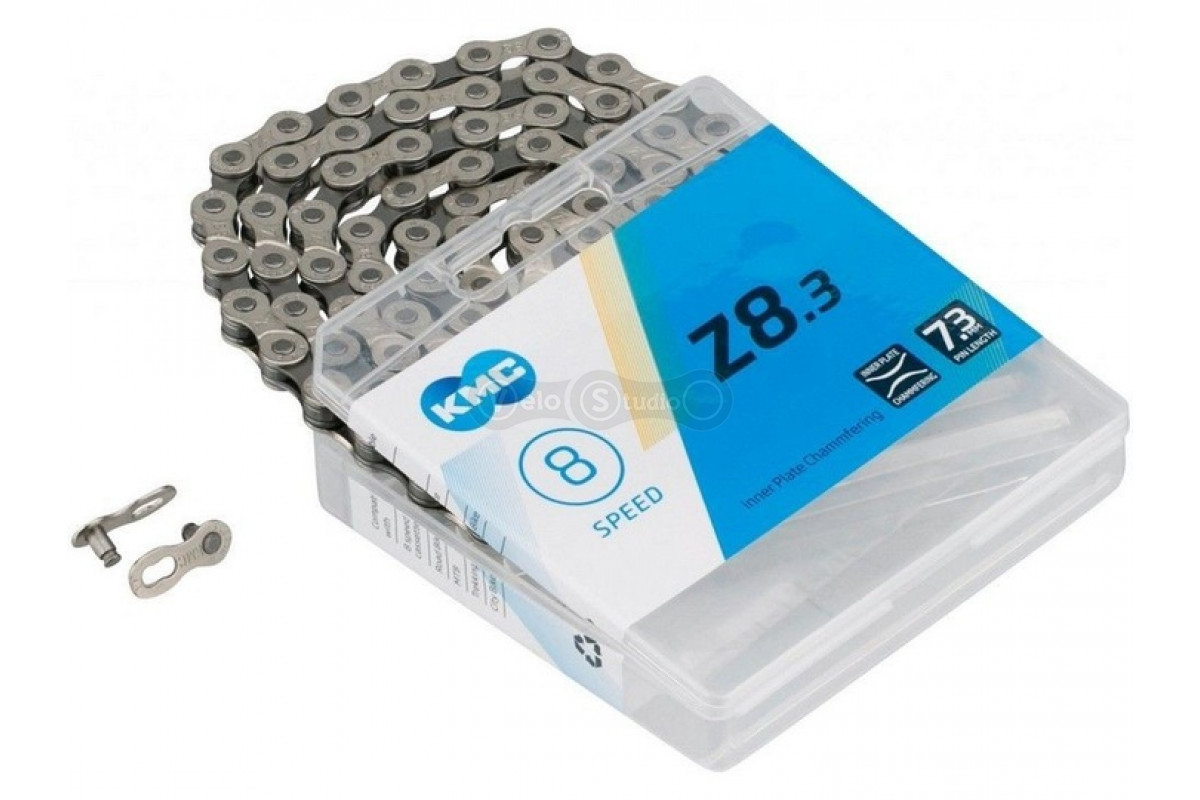 Цепь KMC Z8.3 Silver/Grey 7- 8 скоростей 114 звеньев + замок