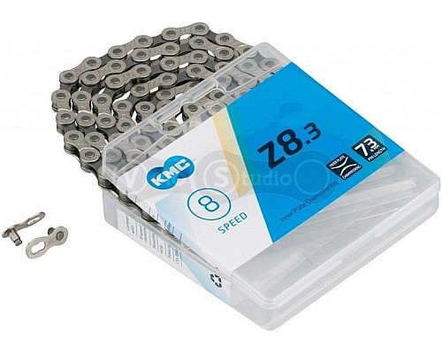 Цепь KMC Z8.3 Silver/Grey 7- 8 скоростей 114 звеньев + замок