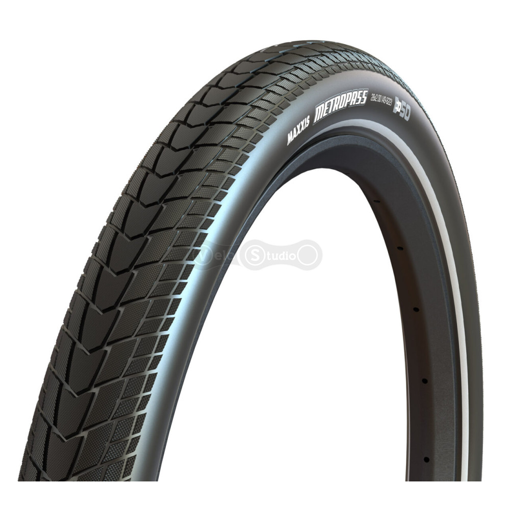 Вело покришка Maxxis Metropass 28x2.00, 60TPI, Wire 4S, RI+REF, Single Compound