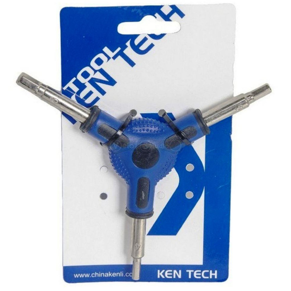 Ключ шестигранник KEN TECH KL-9736B Y-подібний 4/5/6 мм
