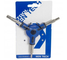 Ключ шестигранник KEN TECH KL-9736B Y-подібний 4/5/6 мм