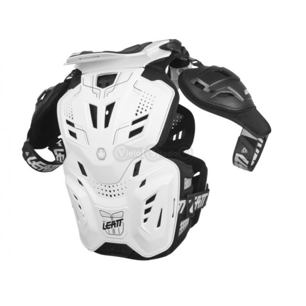 Мотозащита тела и шеи LEATT Fusion vest 3.0 White S/M (160-172 см)