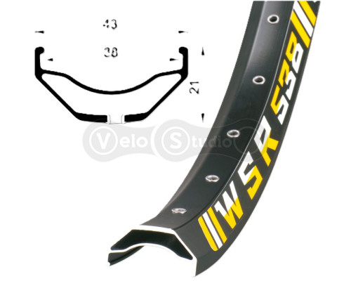 Обід Remerx WSR RX 2038, 29x38, 32 спиці, AV, E-Bike