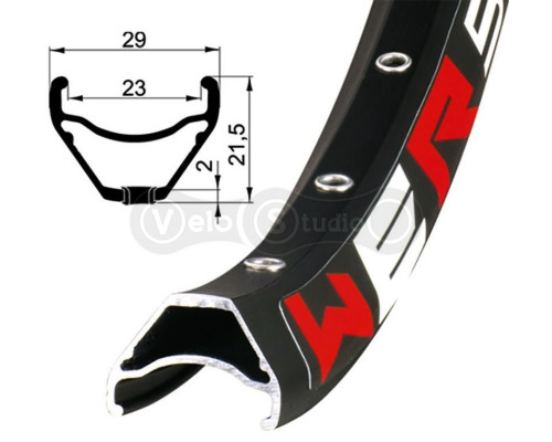 Обод Remerx WER RX 2023, 29x23, 32 спицы, TLR, AV