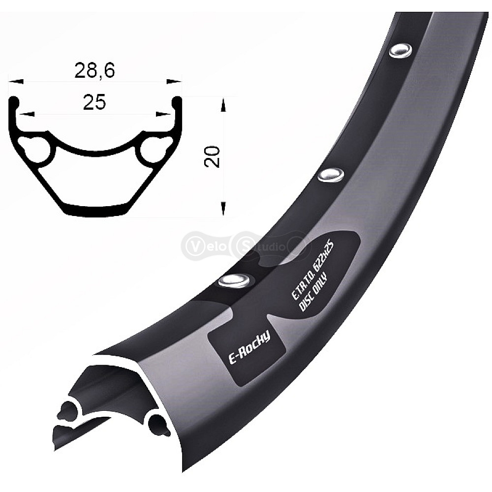 Обід Remerx E-ROCKY RX 3025, 29x25, 32 спиці, TLR, FV