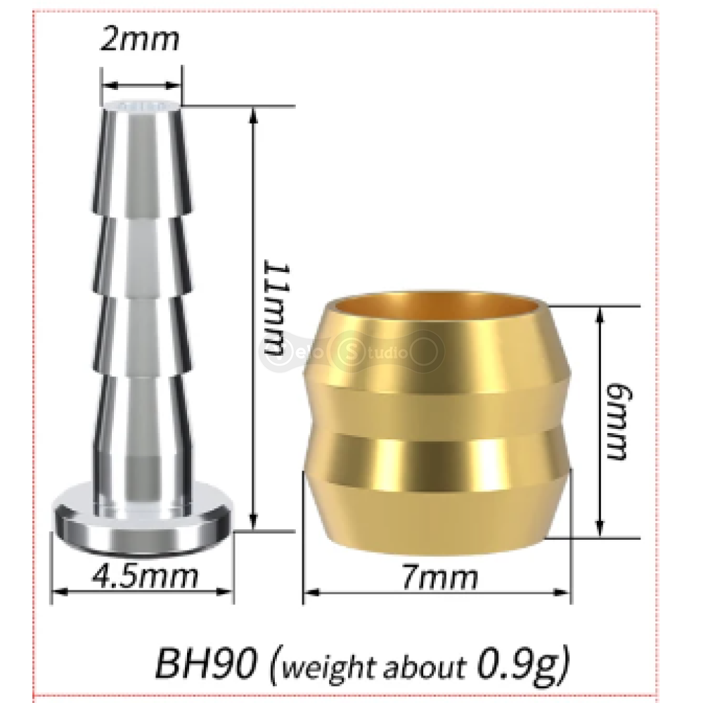 Гідролінія RISK RC115-2-1 2500мм для дискового гальма Shimano BH-90