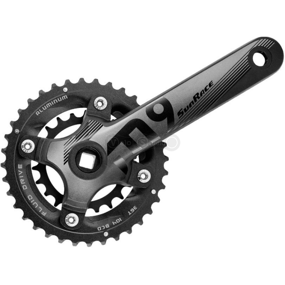Шатуны SUN RACE M926 36-22T, 9S, под квадрат, 175mm