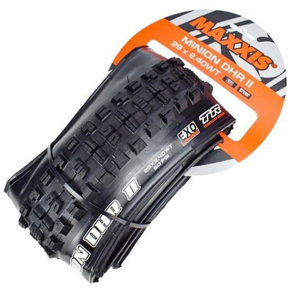 Вело покрышка Maxxis Minion DHR II 29x2.40WT, складная, EXO/TR, 60TPI, задняя