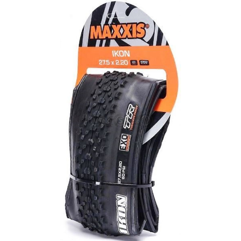 Покришка Maxxis Ikon 27.5x2.20, складана, EXO/TR, 60TPI, Dual