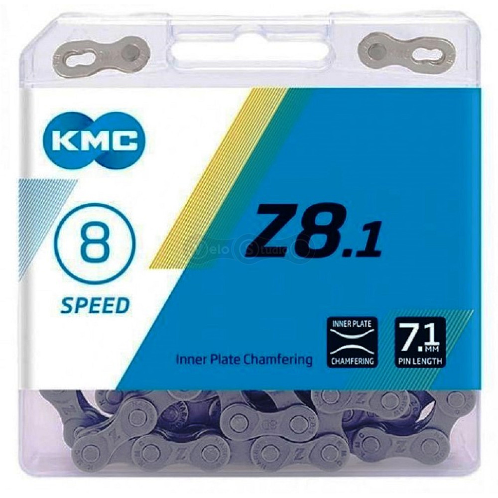 Цепь KMC Z8.1 7- 8 скоростей 116 звеньев + замок