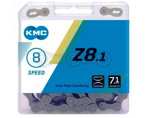 Ланцюг KMC Z8.1 7- 8 швидкостей 114 ланок + замок