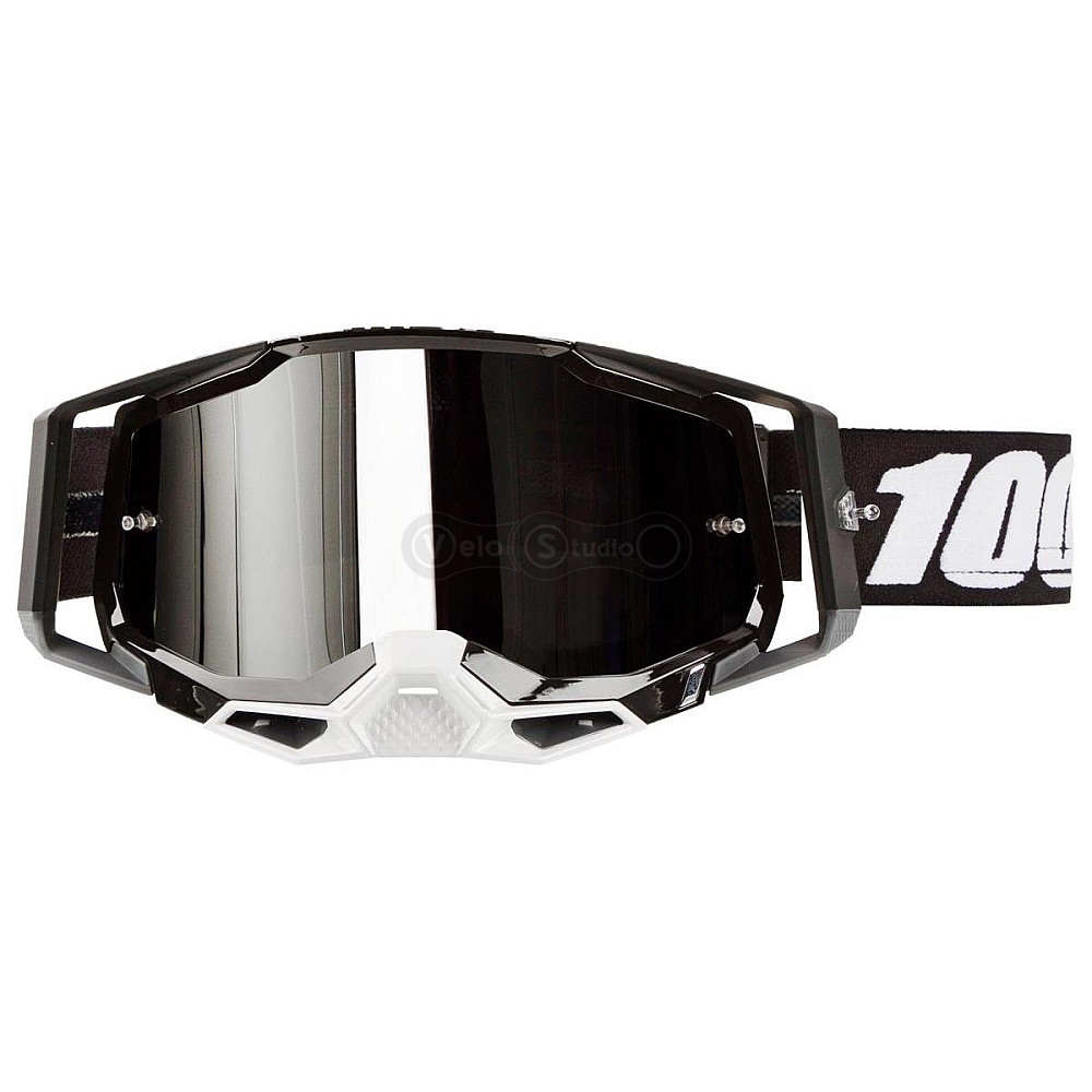 Очки-маска Ride 100% Racecraft 2 Goggle Black - Mirror Silver Lens