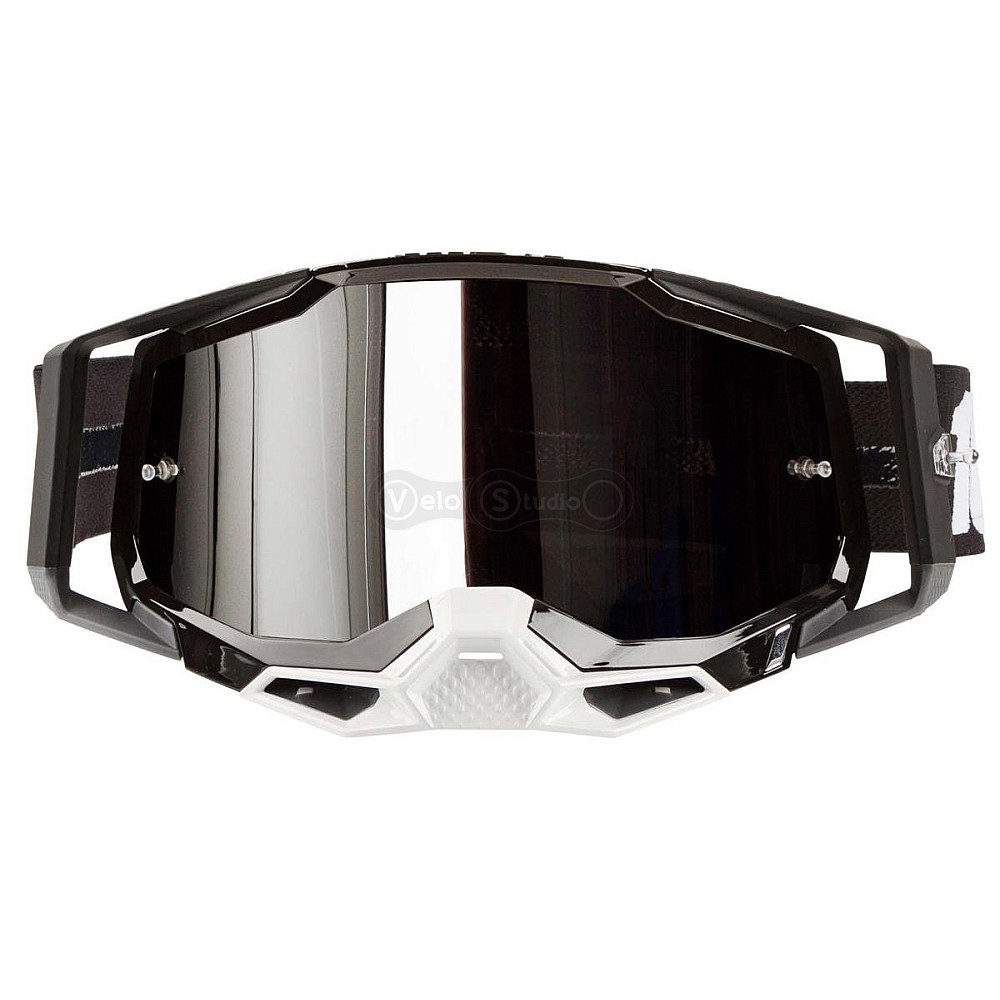 Очки-маска Ride 100% Racecraft 2 Goggle Black - Mirror Silver Lens