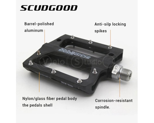 Педалі ScudGood MTB промпідшипник чорний