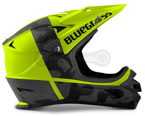 Вело шлем Bluegrass Intox Fluo Yellow Black Matt M (56-58 см)