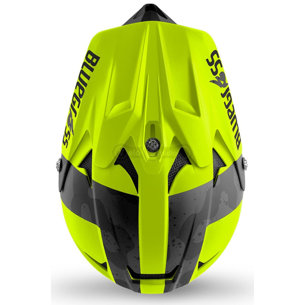 Вело шолом Bluegrass Intox Fluo Yellow Black Matt M (56-58 см)