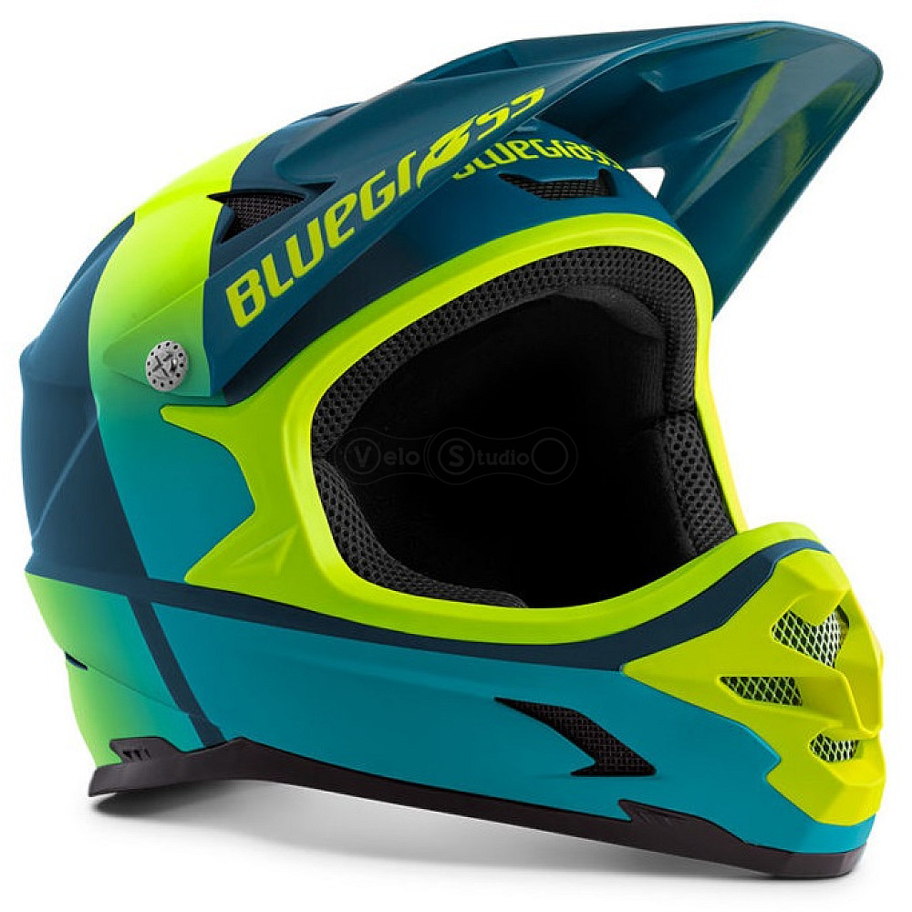 Вело шлем Bluegrass Intox Petrol Blue Fluo Yellow Matt XS (52-54 см)
