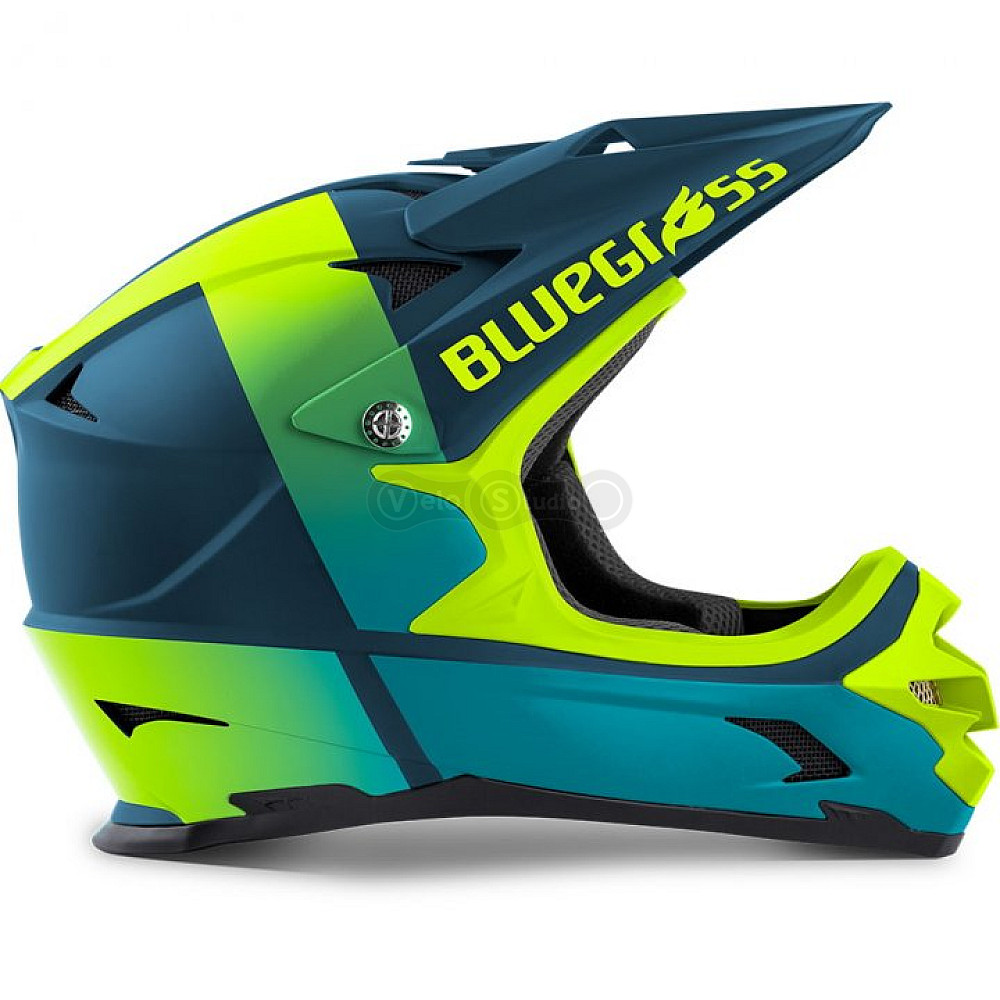 Вело шлем Bluegrass Intox Petrol Blue Fluo Yellow Matt XS (52-54 см)