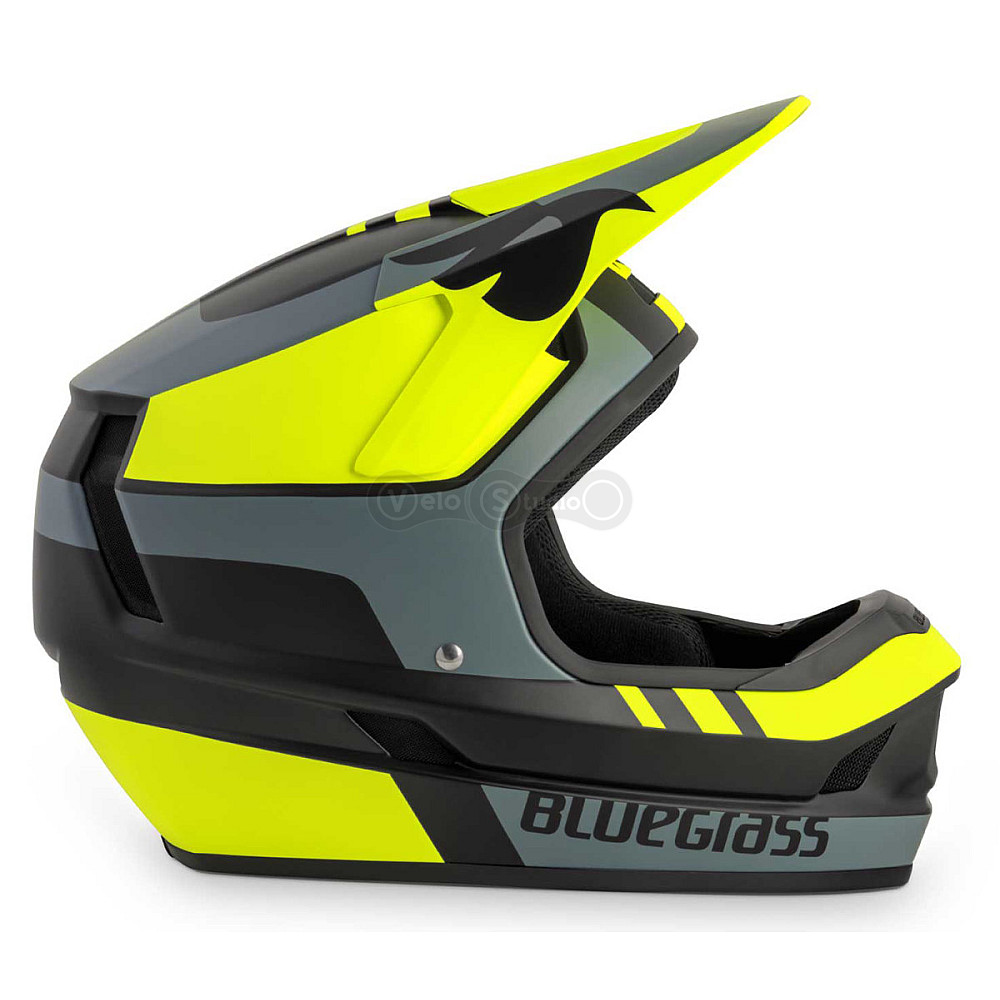 Вело шолом Bluegrass Legit Black Fluo Yellow Gray Matt L (58-60 см)