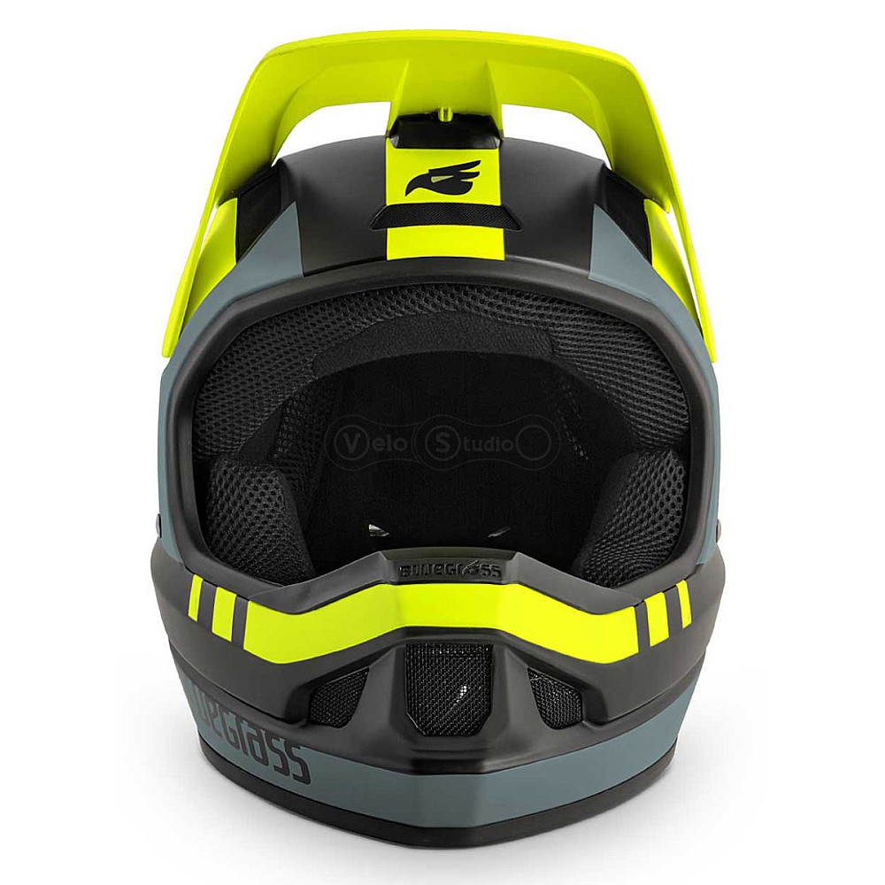 Вело шолом Bluegrass Legit Black Fluo Yellow Gray Matt L (58-60 см)